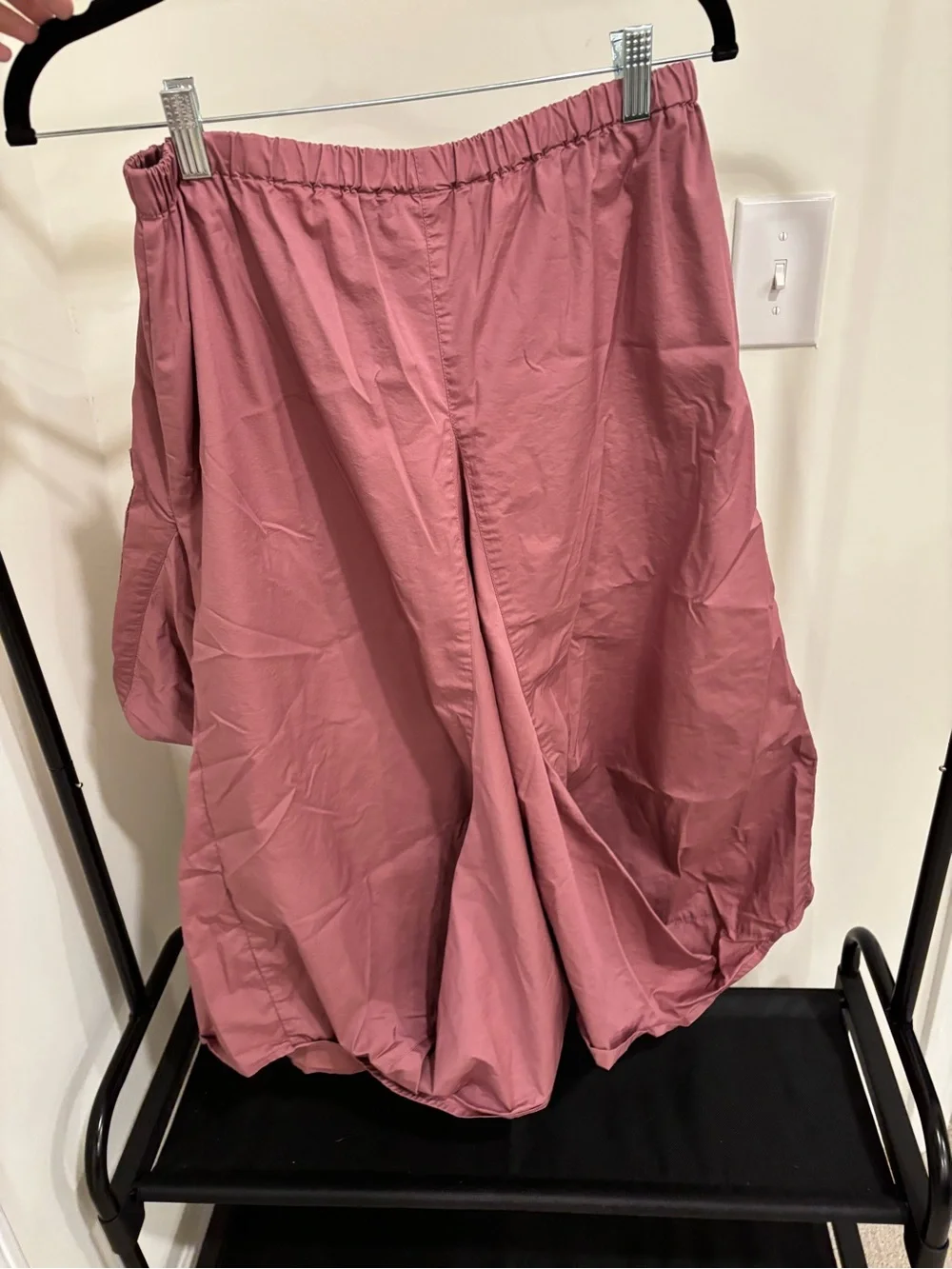 Yuvita Drape Large Pocket Midi Blush Skirt